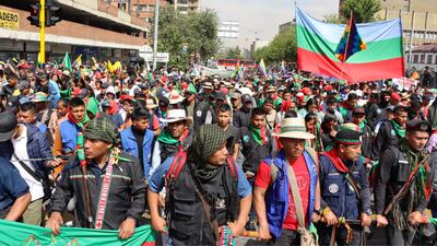De manera masiva, miles de indígenas salieron a protestar este 27 de septiembre: así está la movilidad