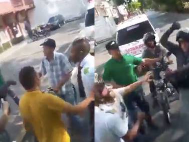 “Casi le mete su puñalada”: a punta de navaja conductor del MÍO y motociclista protagonizaron pelea 