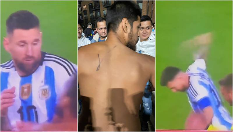 Salió mal: Messi se llevó tremendo susto en accidentado intento de dar un autógrafo