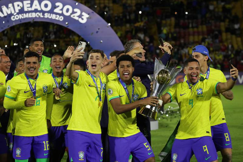 Brasil, campeón del Sudamericano Sub 20 en el estadio El Campín de Bogotá