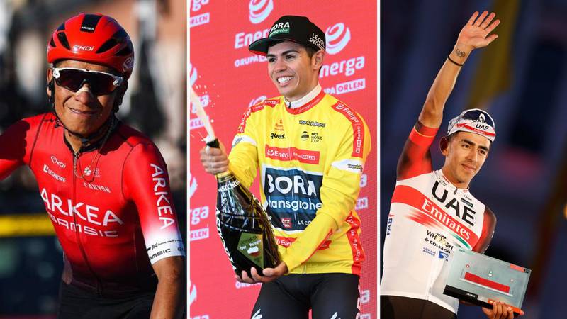 Nairo Quintana, Sergio Higuita y Juan Sebastián Molano liderarán a Colombia en el Mundial de Ciclismo de Ruta.