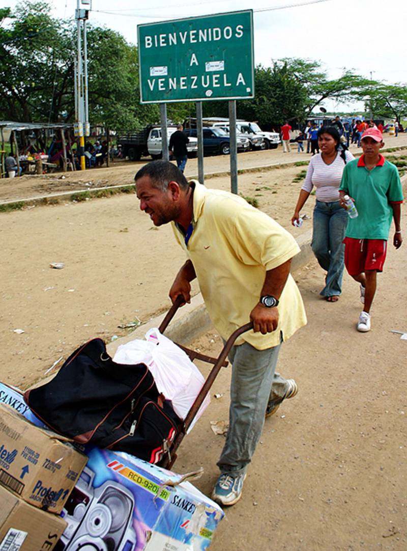 colombianos que cruzaron la frontera
