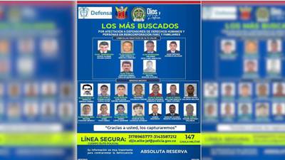 ¿Los ha visto? Mindefensa publica nuevo cartel de más buscados por asesinato de líderes sociales
