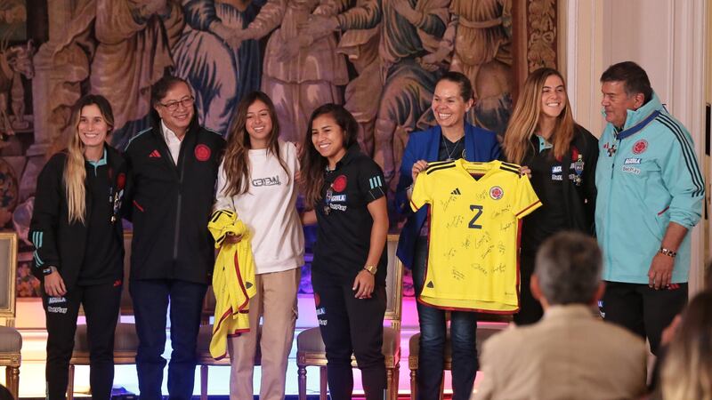 La selección Colombia Femenina fue recibida en la Casa de Nariño por el presidente Gustavo Petro