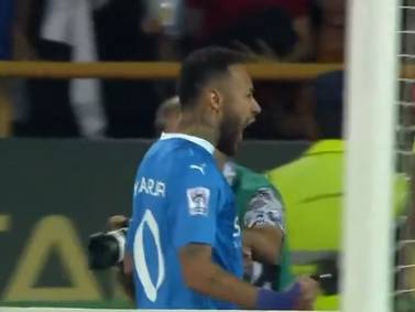 Neymar tuvo su bautizó de gol con el Al Hilal y hasta los hinchas rivales celebraron