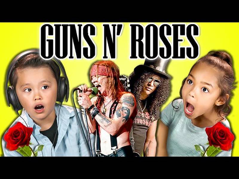 Así reaccionan estos niños al escuchar por primera vez a Guns N' Roses