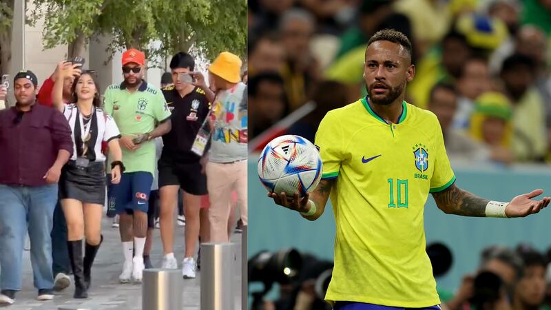 Falso Neymar engañó a muchos en Qatar