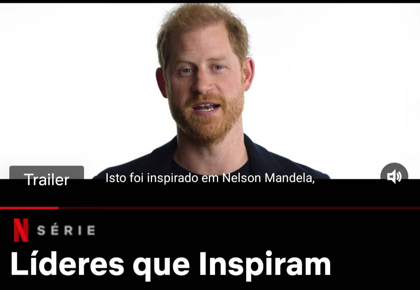Em trailer do documentário Líderes que Inspiram, Harry cita frase de Nelson Mandela