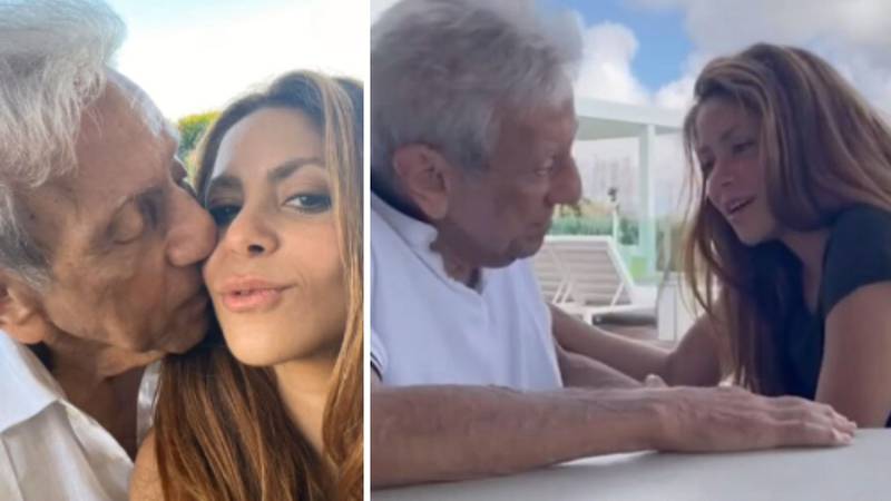 La colombiana Shakira celebró el cumpleaños de su padre.