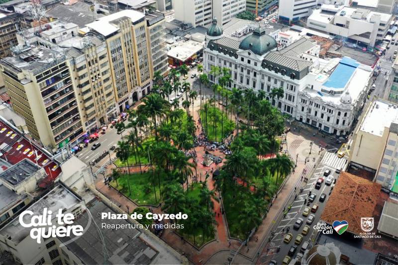 Se reabrirá la Plaza de Cayzedo después de 10 meses de estar cerrada.