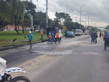 Acueducto comunicó que no hay cortes de agua por tubo roto en la autopista norte en Bogotá