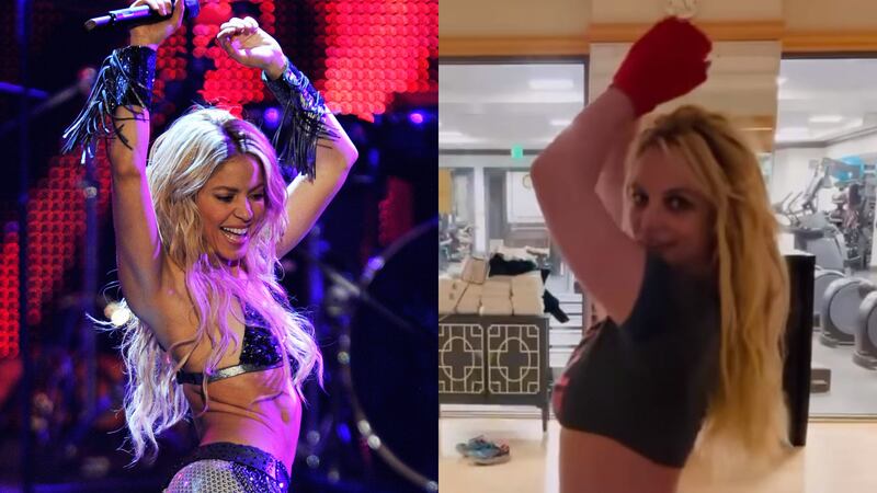 Britney Spears se inspiró en Shakira para hacer llamativo baile