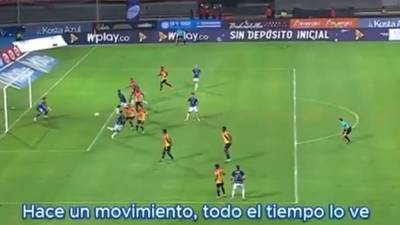 “Se agacha”, revelaron los audios del VAR en el gol validado a Junior contra Pereira