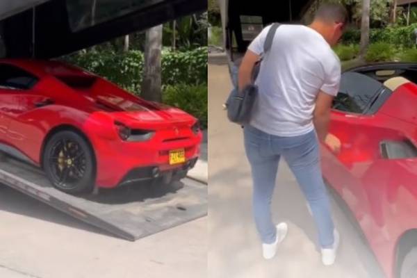 Regalaron un Ferrari a famoso cirujano en Barranquilla y las autoridades investigan su procedencia