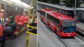 La historia detrás de la foto viral del charco de sangre en un bus de Transmilenio