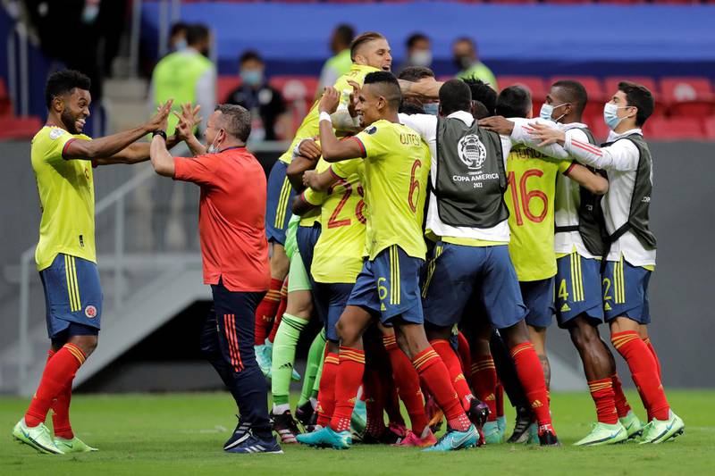 El penal que atajó Ospina para clasificar a Colombia contra Uruguay en la Copa América 2021.