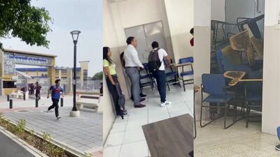 Ecuador bajo el miedo: delincuentes irrumpen en Universidad de Guayaquil y estudiantes buscan protegerse