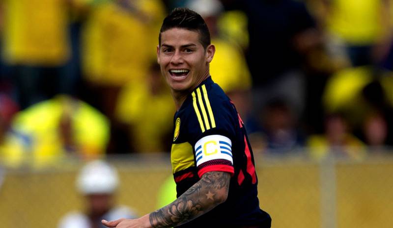 Real Madrid destaca a James por su partido con Colombia