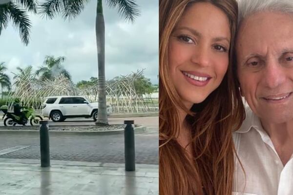 En camioneta blindada y con esquema de seguridad, así habría llegado Shakira a Cartagena 