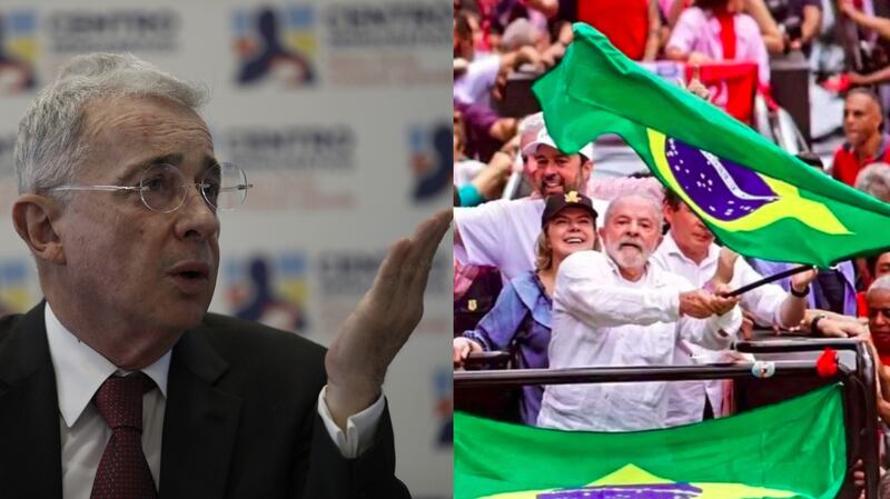Expresidente Uribe se pronunció por victoria de Lula da Silva