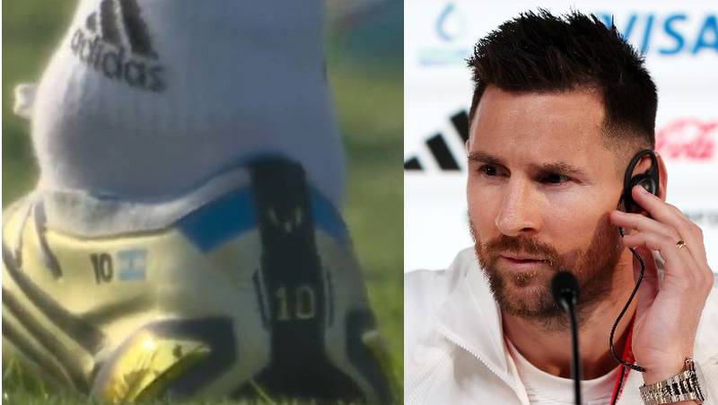 Lionel Messi y una supuesta foto de su tobillo