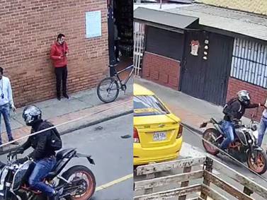 “Dio papaya”: por medio de un video denuncian “motorratón” que roba a transeúntes en Engativá