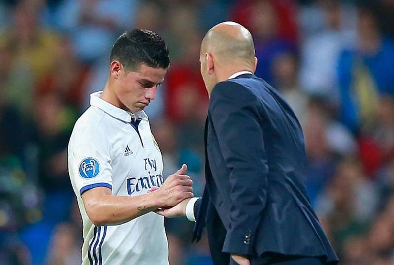 Seguidores de James Rodríguez publican insultos contra Zidane