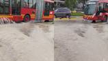 Video: Rotura de tubo en la calle 26 generó enorme inundación en pleno racionamiento de agua en Bogotá