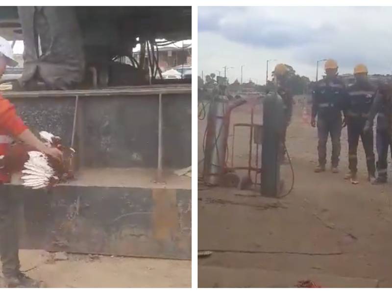 La Empresa Metro de Bogotá rechaza el aberrante vídeo en el que se ve cómo un trabajador maltrata a un gallo