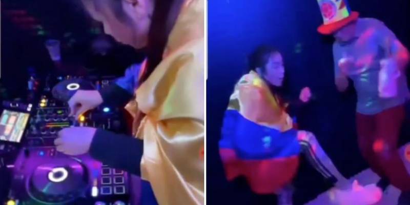 Epa Colombia demostró su talento como dj aunque sus pasos de baile se robaron las miradas