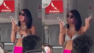 “Ni tapones para los oídos dan”: Critican a Avianca por permitirle a Ana Del Castillo hacer su ‘parranda’ en avión
