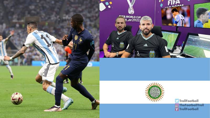 Memes por discutido penalti a favor de Argentina.