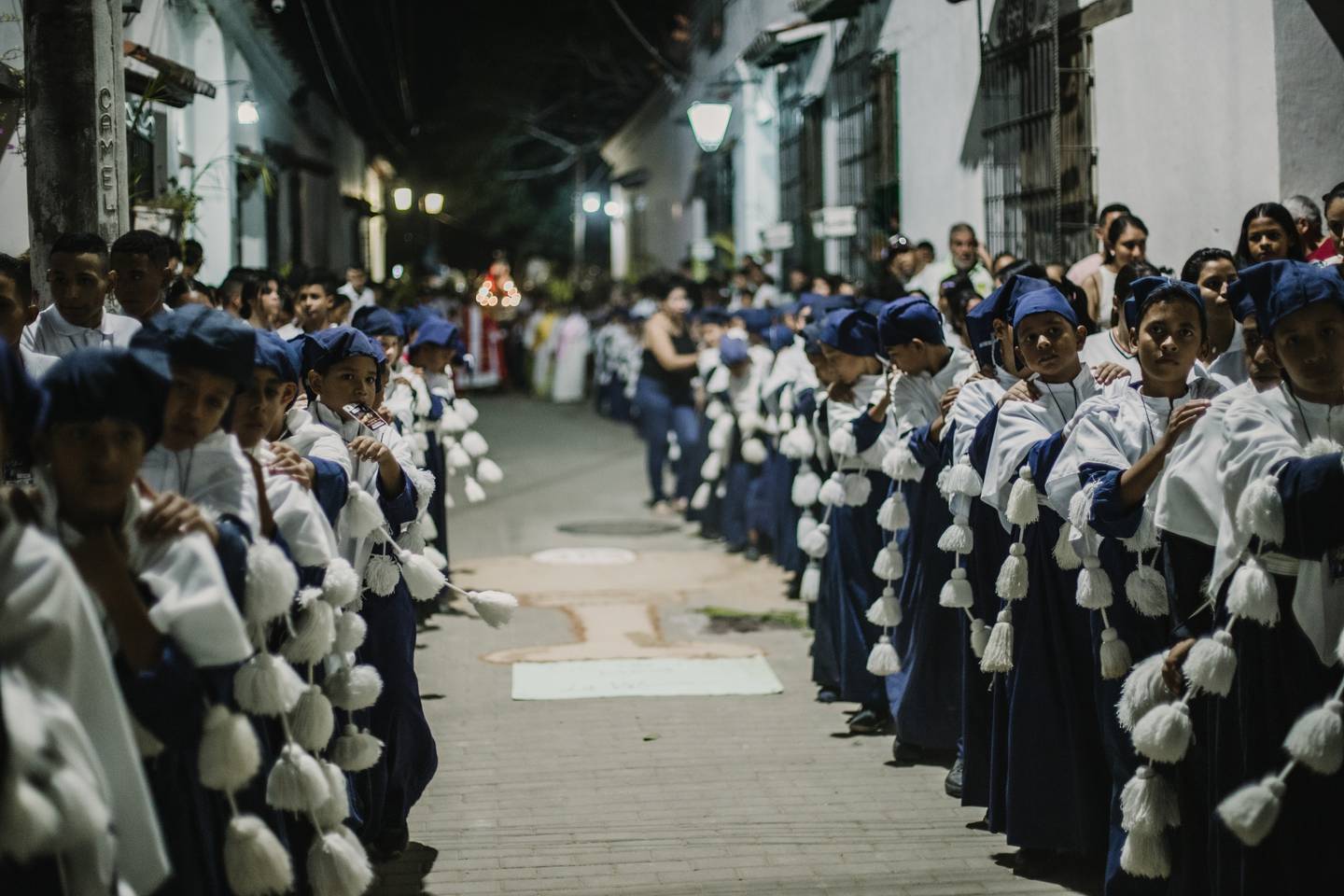 Semana Santica en Mompox, Bolívar. Una réplica de la Semana Santa para los niños.