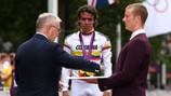 Ellos fueron los dos ciclistas colombianos que acompañaron a Rigo en los Juegos Olímpicos de 2012