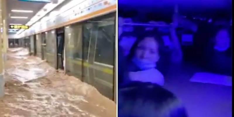 Videos en redes muestran la gravedad de la situación en China por las fuertes lluvias