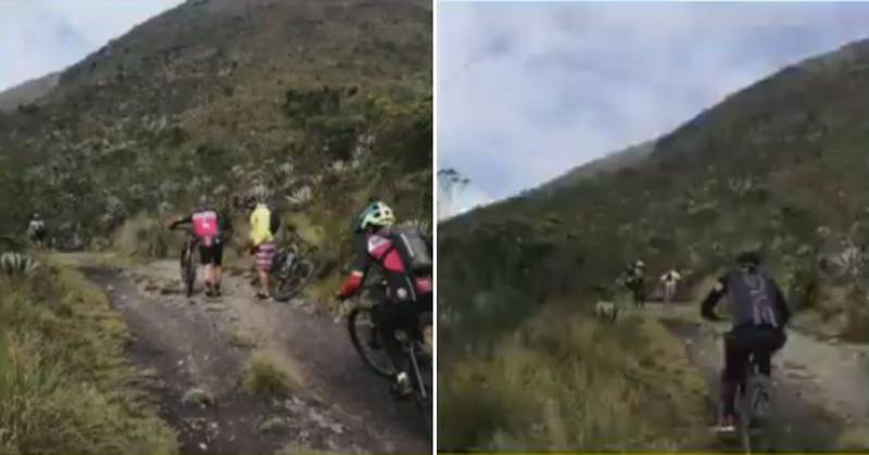 Denuncian el asalto de 15 ciclistas en los cerros de Bogotá