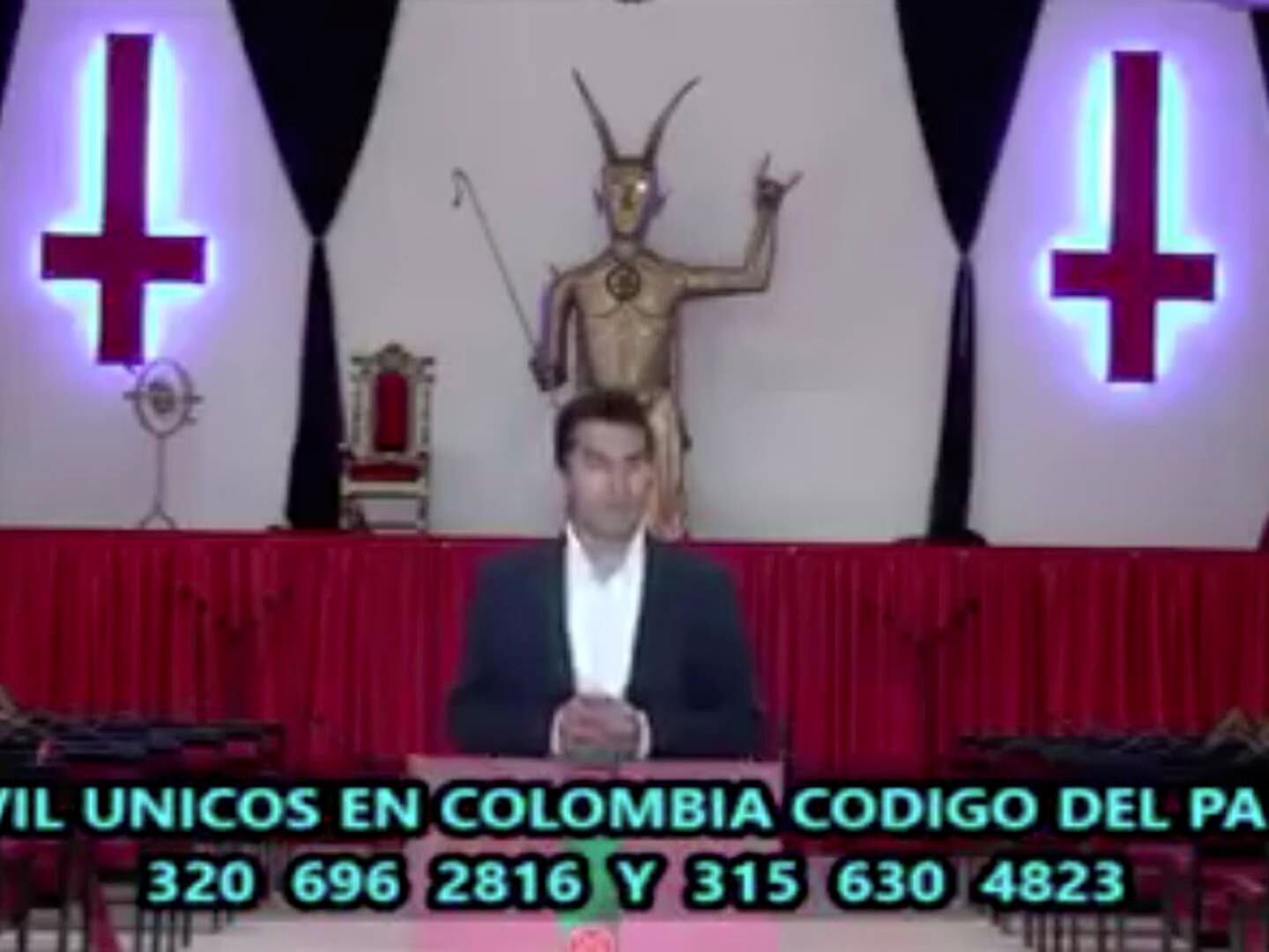 El temeroso video de una iglesia satánica que asusta en redes – Publimetro  Colombia