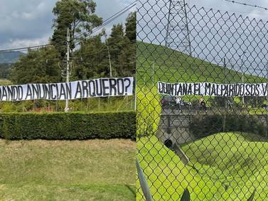 ¡No lo quieren ni cinco! Hinchas de Nacional protestan contra Aldair Quintana