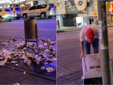 Trabajadores de KFC multados por arrojar basura a la calle en Bogotá, ¿cuánto les toca pagar?