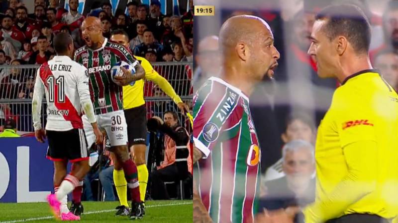 Felipe Melo tuvo un gesto que dejó atónitos a todos los presentes en el River -Fluminense.
