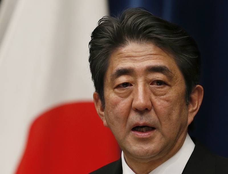 Exprimer ministro japonés Shinzo Abe