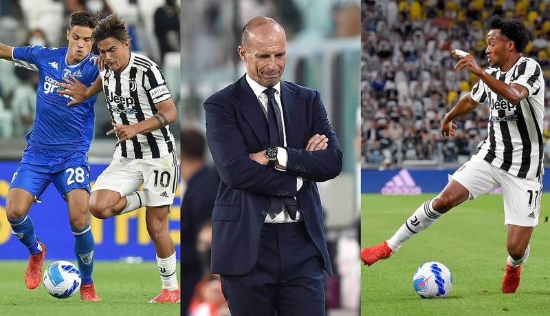 Juventus sigue sin ganar en la Serie A y perdió en casa ante Empoli