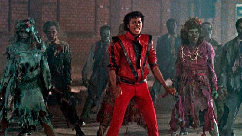 Imagen del video Triller de Michael Jackson.