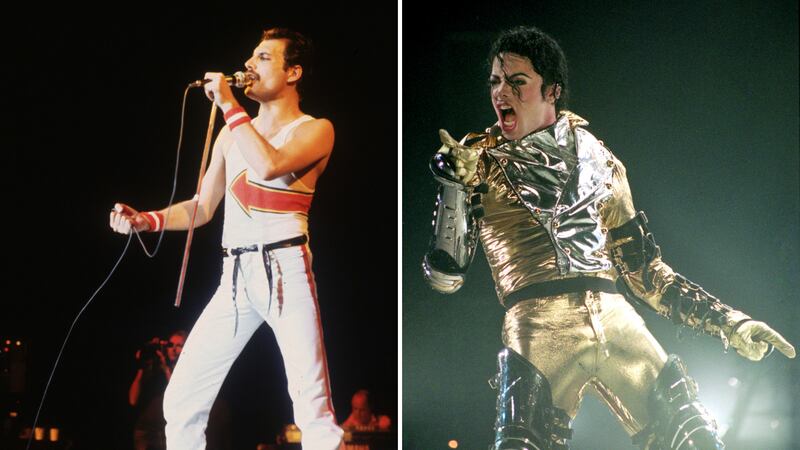 Freddie Mercury y Michael Jackson