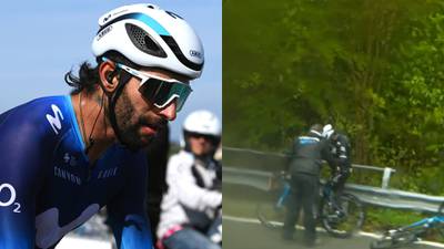 El agua no deja: Fernando Gaviria sufrió nueva caída en el Giro de Italia