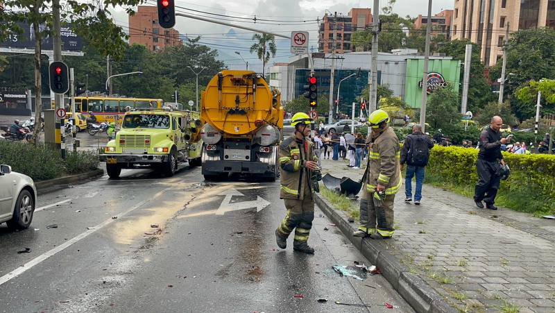 Grave accidente en Medellín