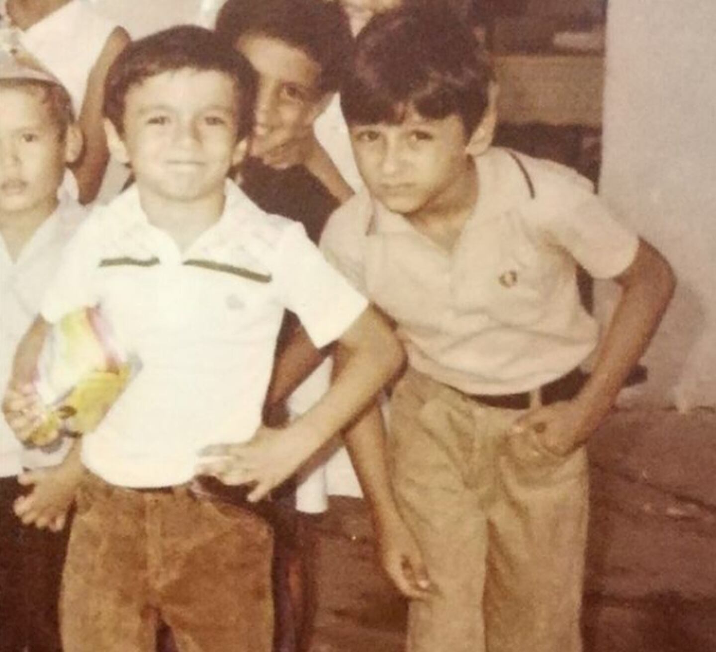 Juan Diego Alvira cuando era niño