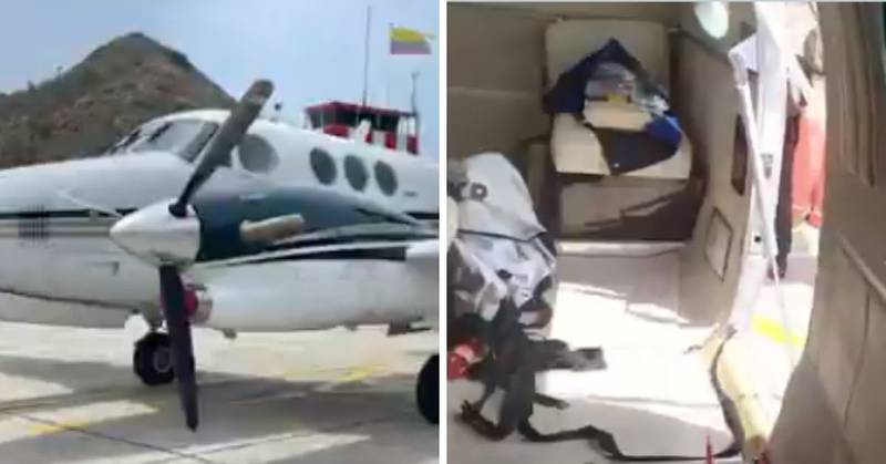(VIDEO) Así es el avión incautado con droga, que está a nombre del esposo de Alejandra Azcárate