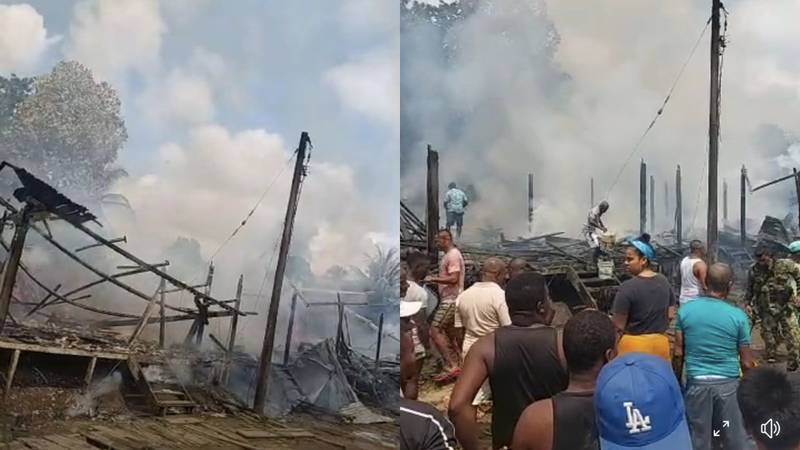 Un incendio que se presentó en el Chocó dejó a una persona muerta y varias mas heridas.