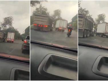 Un conductor de volqueta y otro de furgón se pelearon en Av. Boyacá y pusieron en riesgo la seguridad vial 